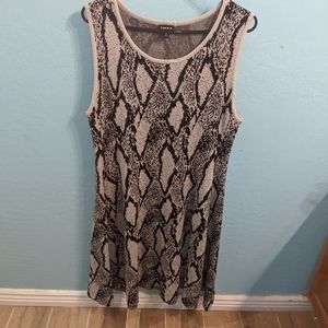 Snake skin print dress